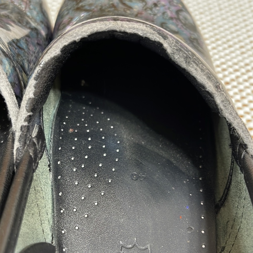 Dansko Professional Clogs Bluepurple Bubblerain Drop- Sz 40/9.5/10 - Picture 6 of 10